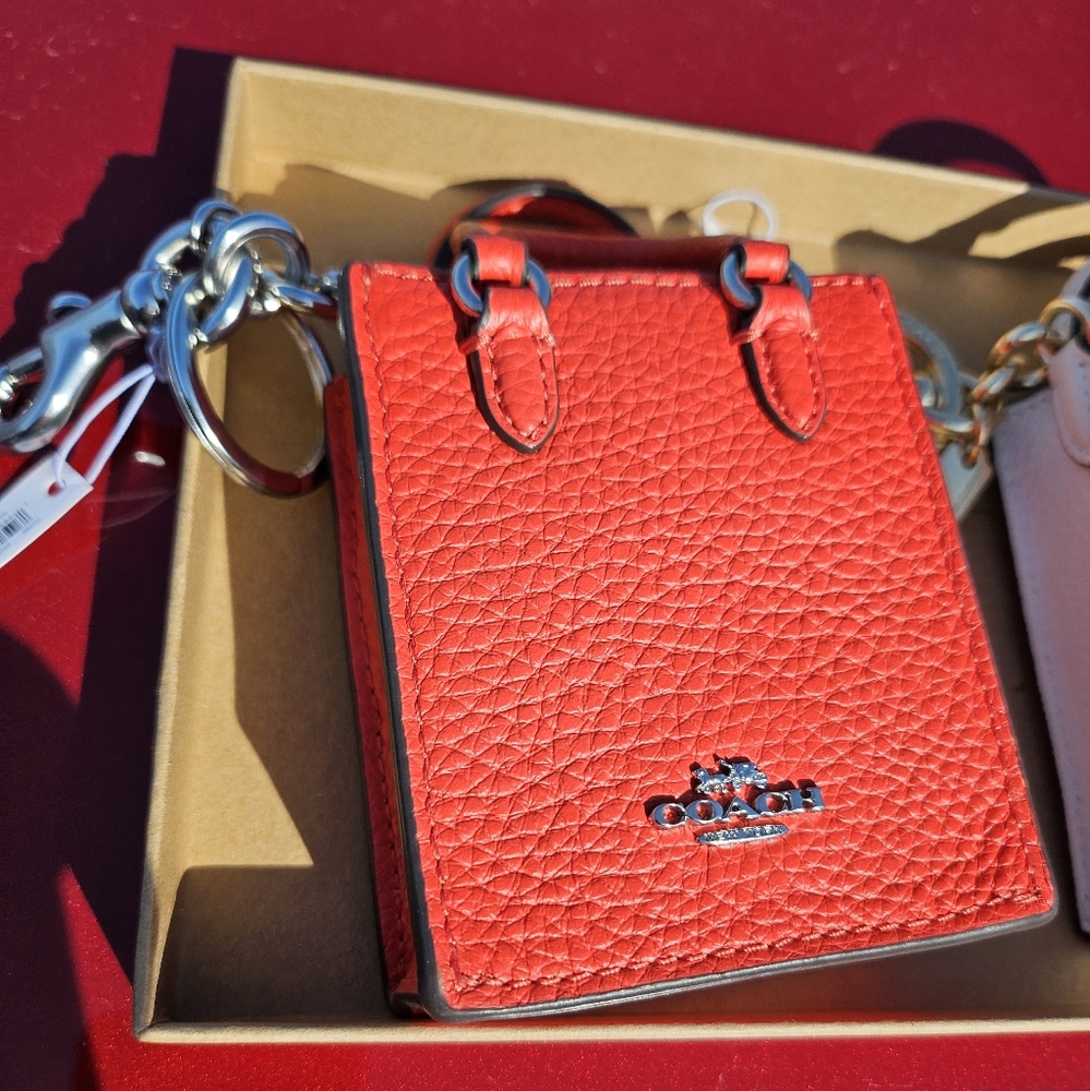 NWT Coach Red Or Cream Micro Totes - Picture 3 of 6